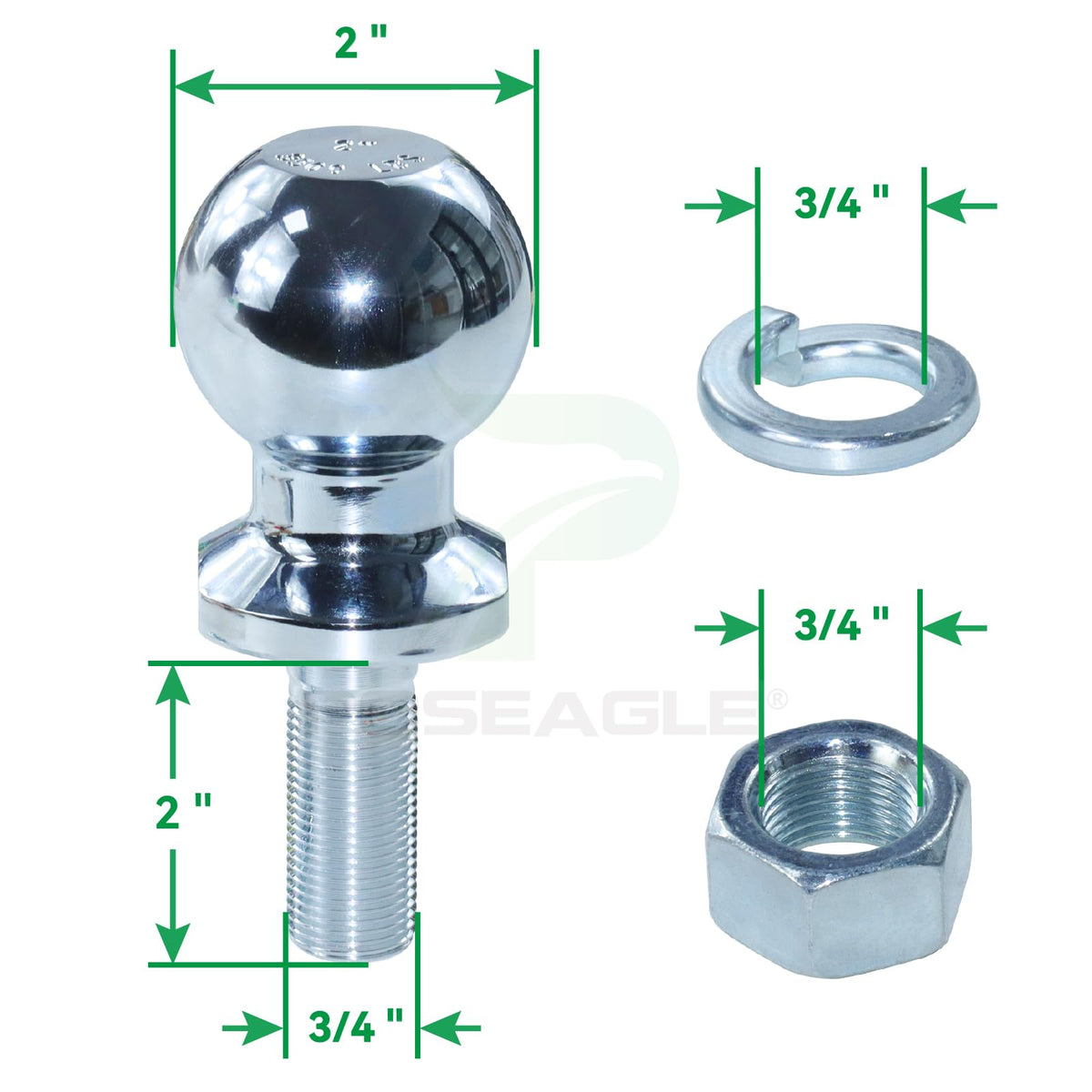 POSEAGLE hardware kit with bolts and gaskets ready for straightforward assembly