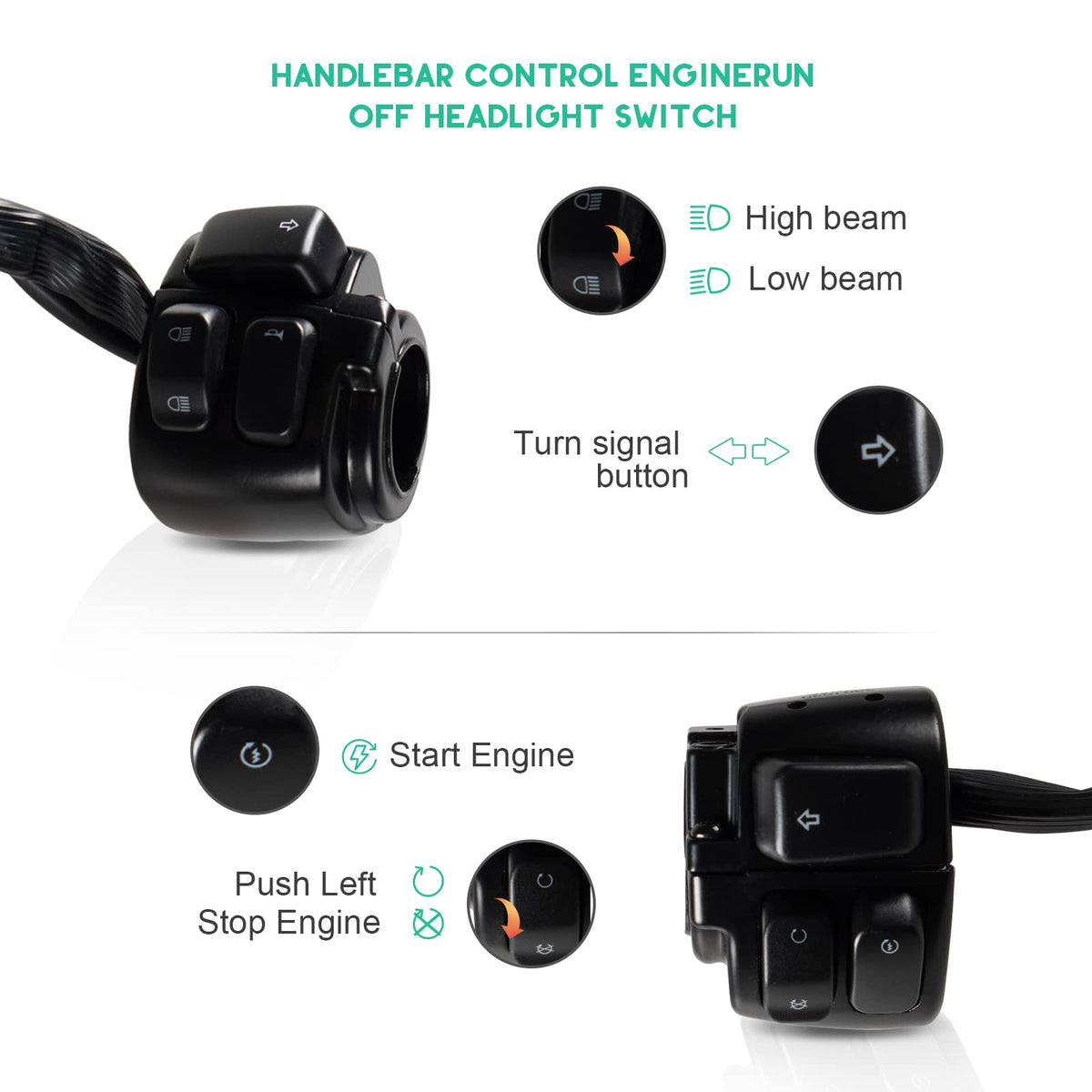 POSENG close-up of plastic button detail showing tactile operation benefit
