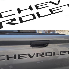 POSPICE front view of matte black letters showing clean fit and modern look