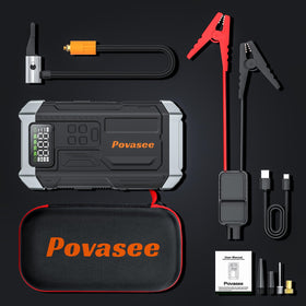 Povasee travel case open with all accessories organized, easy storage and transport