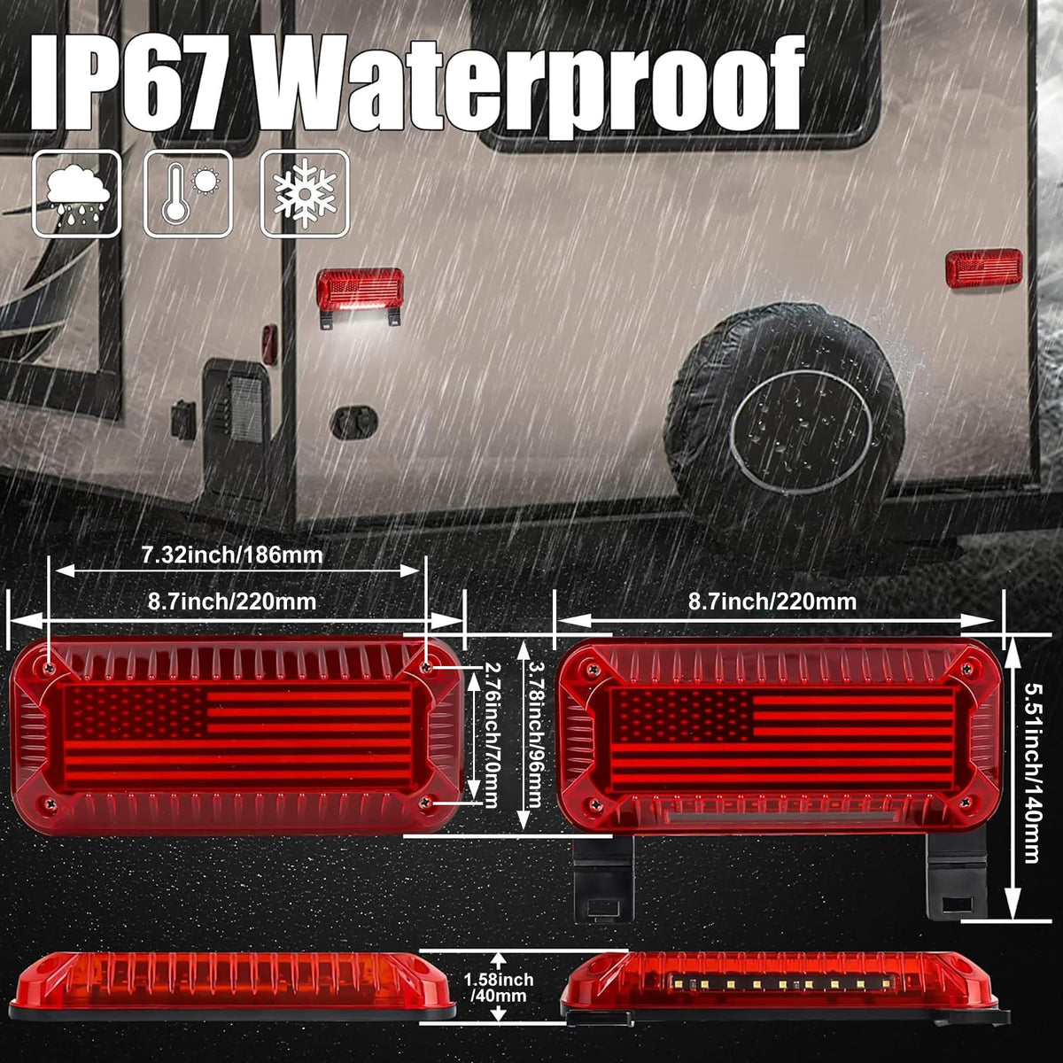 POVTOR side profile highlighting waterproof silicone seal and weather protection