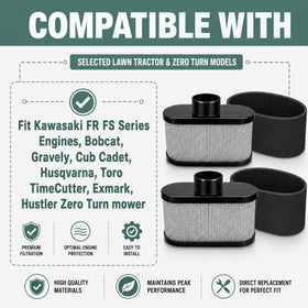 Poweka filter on scale showing dimensions for accurate compatibility check