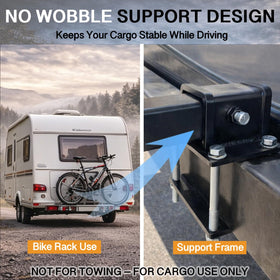 Poweka frame close-up highlighting reinforced support for reduced wobble