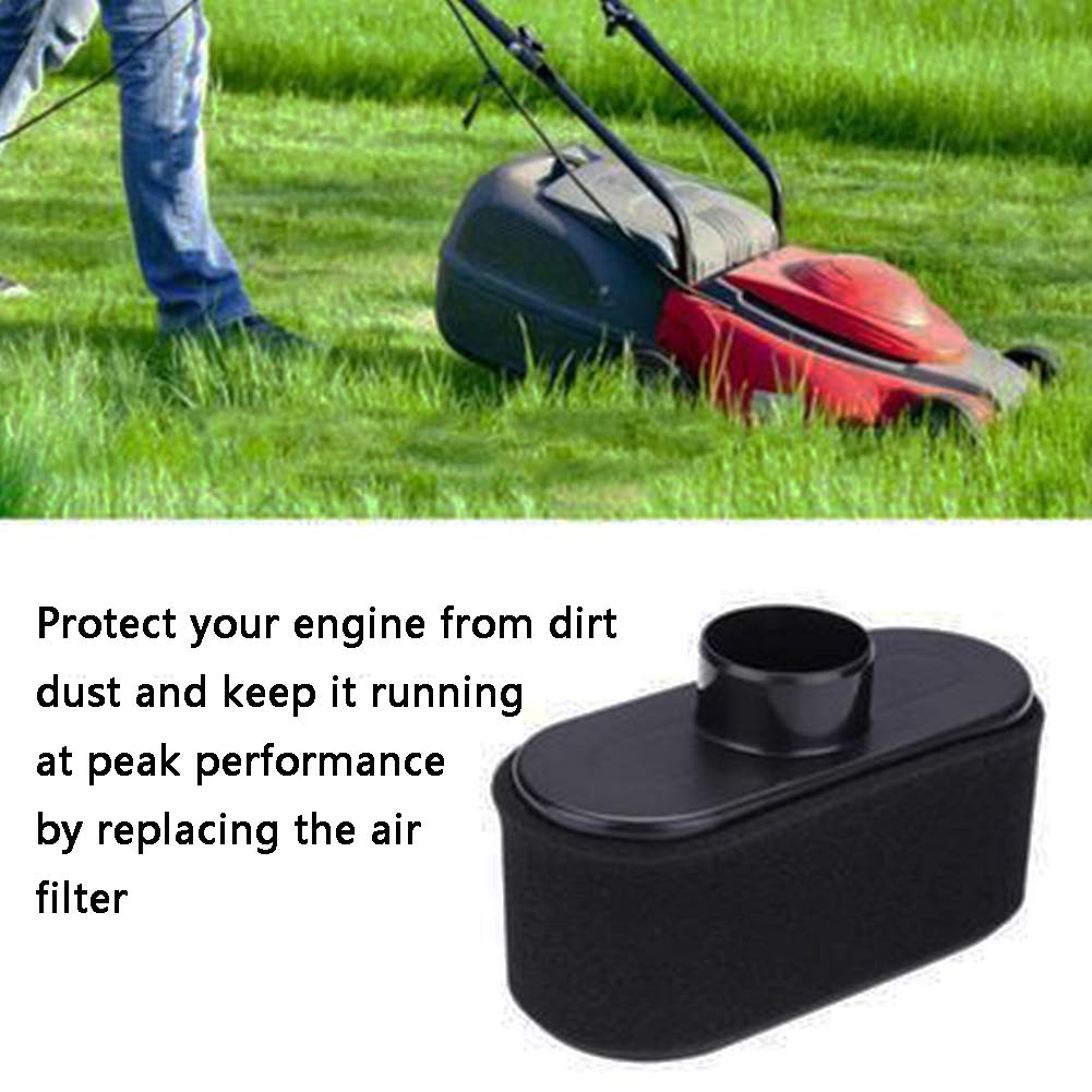 Poweka filter installed on riding mower illustrating straightforward replacement