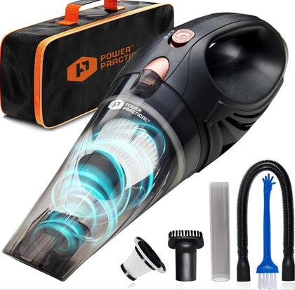 Power Practical front view showing handheld design and control benefits