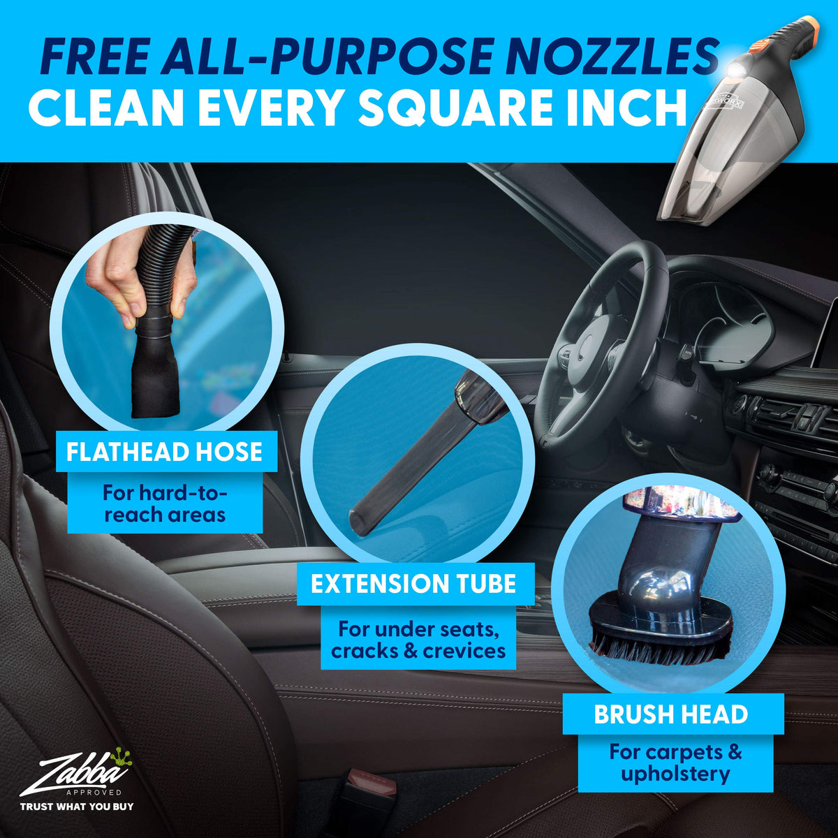 Power Practical washable double filter removed to show easy cleaning and sustained suction benefit