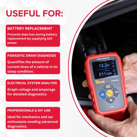 Power Probe internal battery pack view showing rechargeable USB-C convenience
