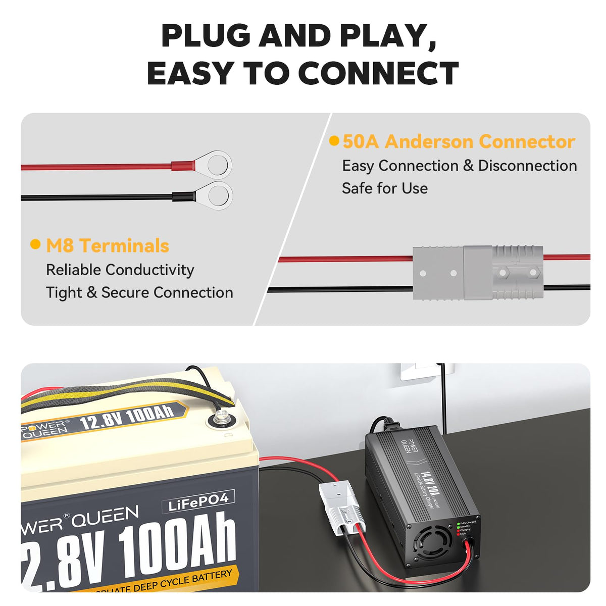 Power Queen aluminum side profile illustrating durable construction benefit