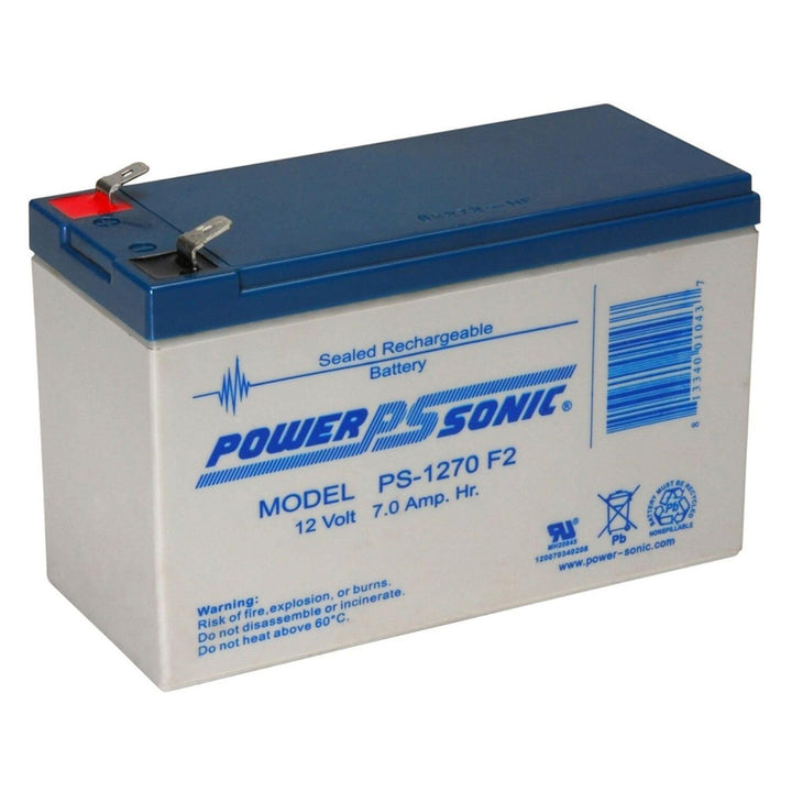 Power Sonic PS-1270 front view showing compact AGM case and model label for reliable power