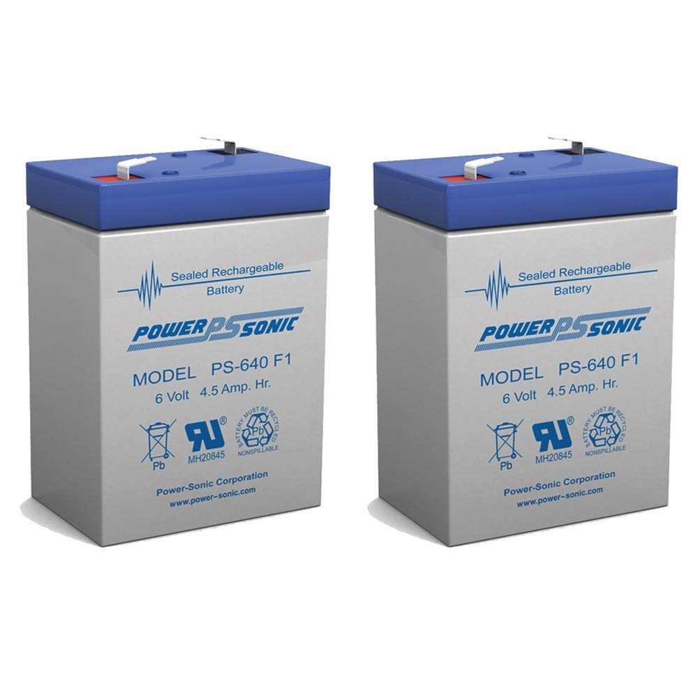 Power Sonic PS-640 front view showing compact sealed battery and label for quick identification