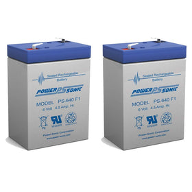 Power Sonic PS-640 front view showing compact sealed battery and label for quick identification