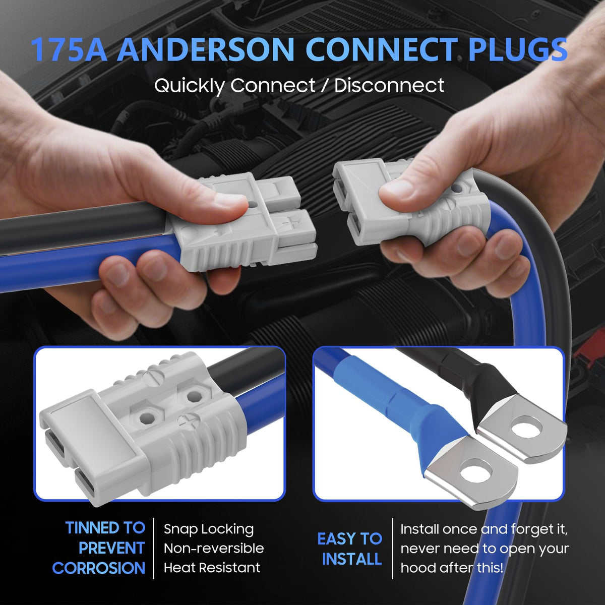 POWERBEST close-up of serrated clamps providing secure, spark-reducing grip