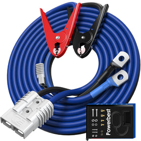 POWERBEST front packaging showing 30 ft cable and quick-connect for fast identification