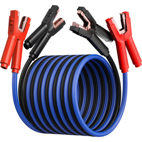 POWERBEST front view packaging showing durable jumper cable kit benefits