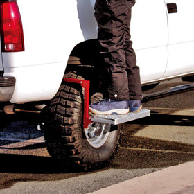 Powerbuilt folded flat for compact storage in truck box or RV compartment