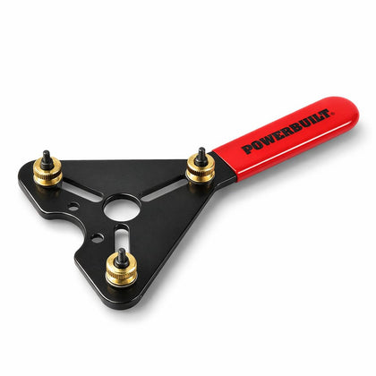 Powerbuilt front view of AC clutch holding tool showing full shape and fit for quick identification and selection