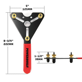 Powerbuilt non-slip rubberized handle detail showing grip comfort and improved control during service