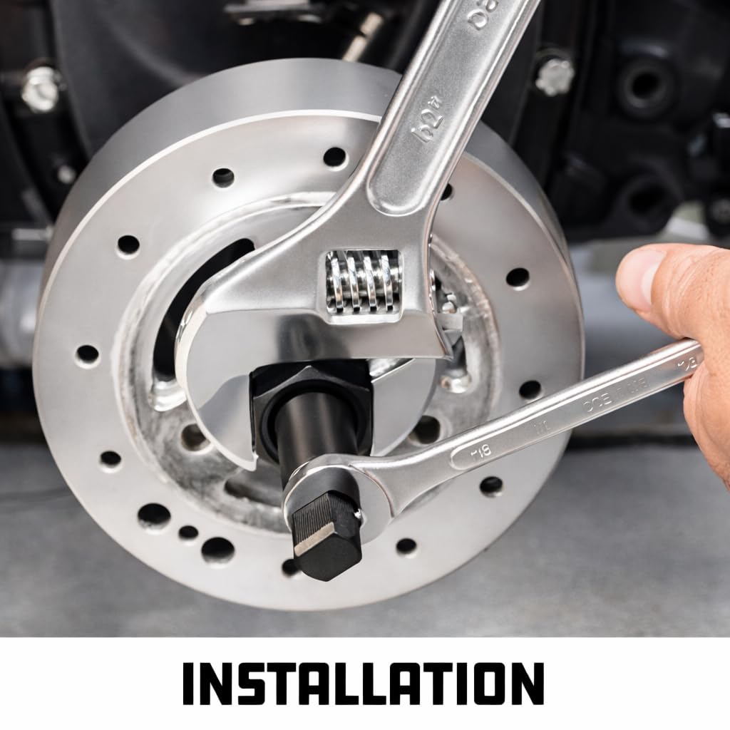Powerbuilt puller installed on engine showing safe removal of harmonic balancer
