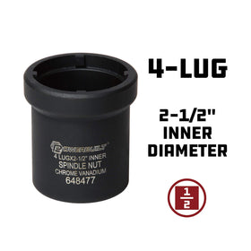 Powerbuilt close-up of 2.5 inch inner diameter for accurate nut engagement