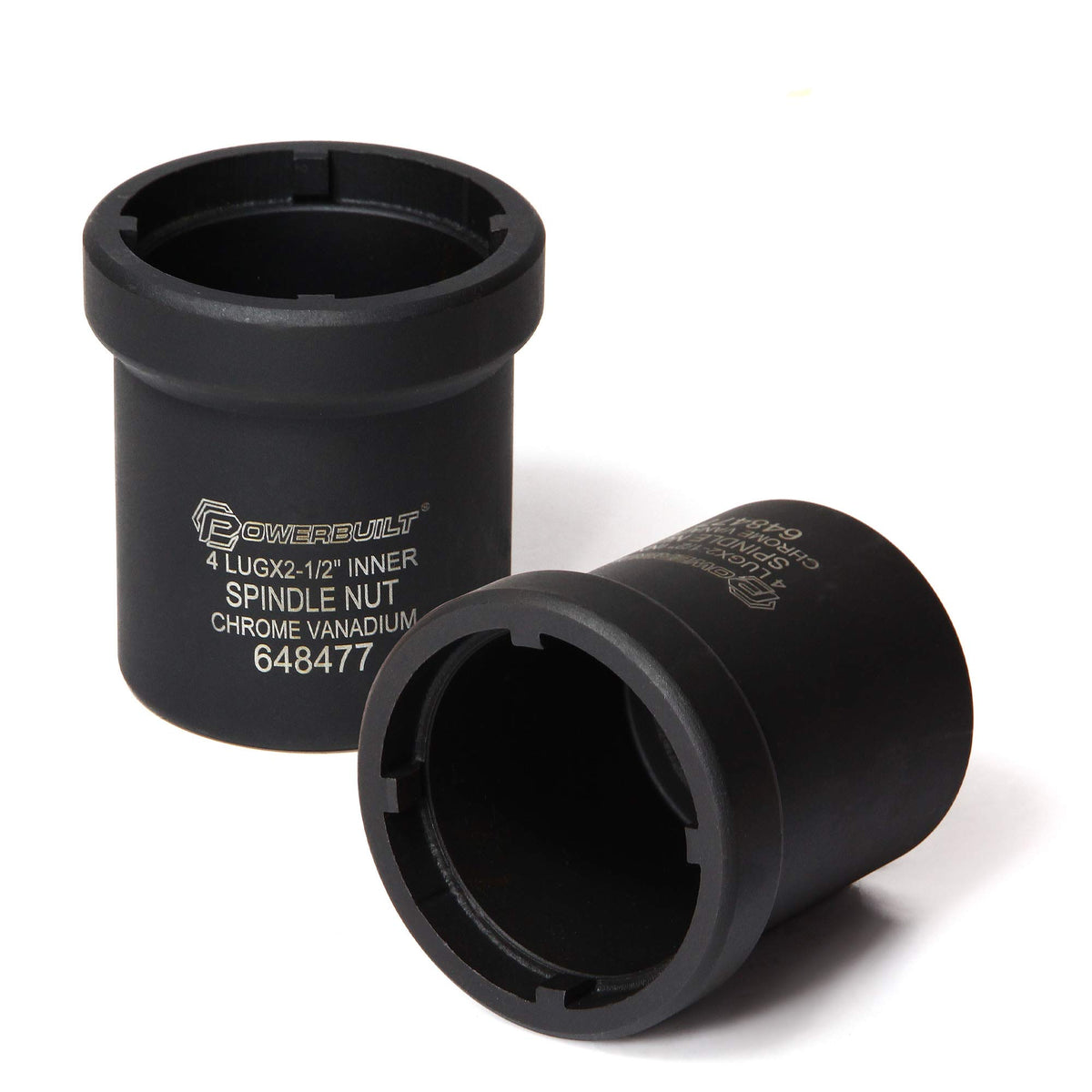 Powerbuilt front view of spindle nut socket showing fit and finish benefits