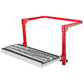Powerbuilt front view showing stable platform and large step surface for safe access