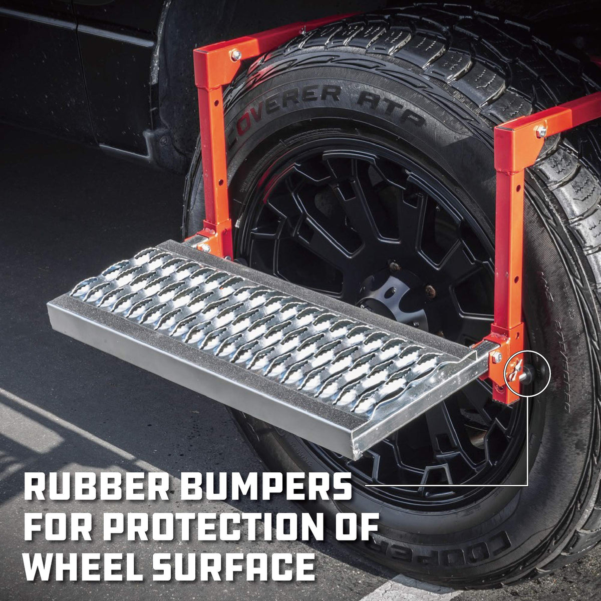 Powerbuilt stowed in truck box illustrating space-saving convenience and readiness