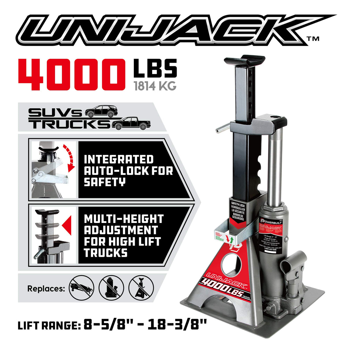 Powerbuilt UniJack saddle close-up with dual concave and flat lift surfaces benefit