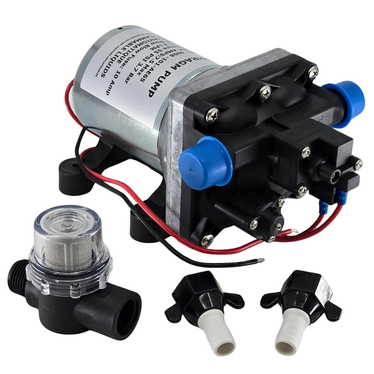 PowerMax pump front view showing compact design and quiet operation