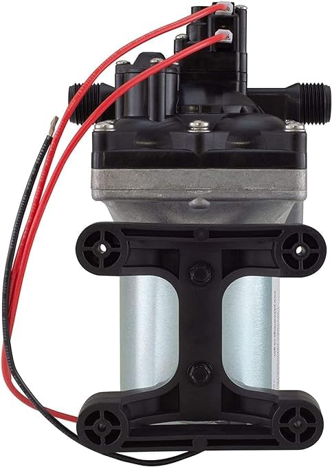 PowerMax pump installed in RV plumbing showing easy replacement advantage