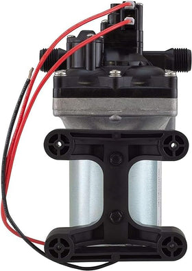 PowerMax pump installed in RV plumbing showing easy replacement advantage