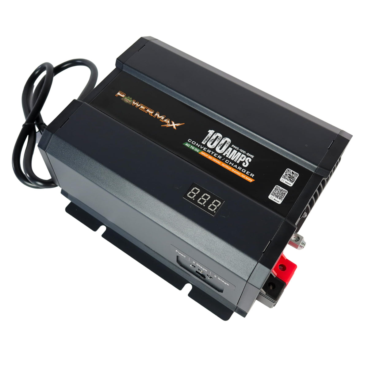 PowerMax PM4-100A front panel showing controls and LED status for reliable monitoring
