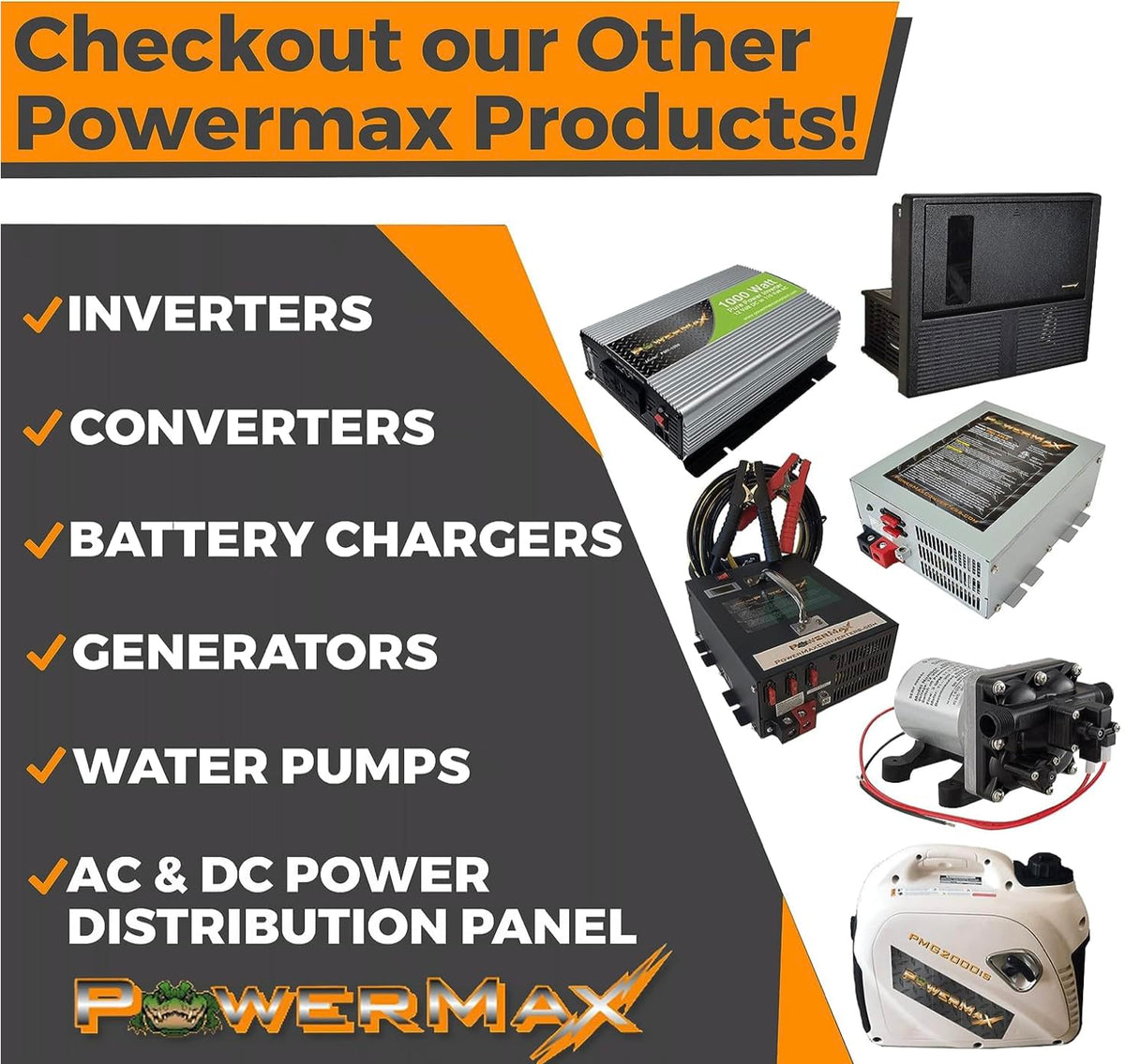 PowerMax PM4-100A packaging and accessories laid out for a complete installation kit