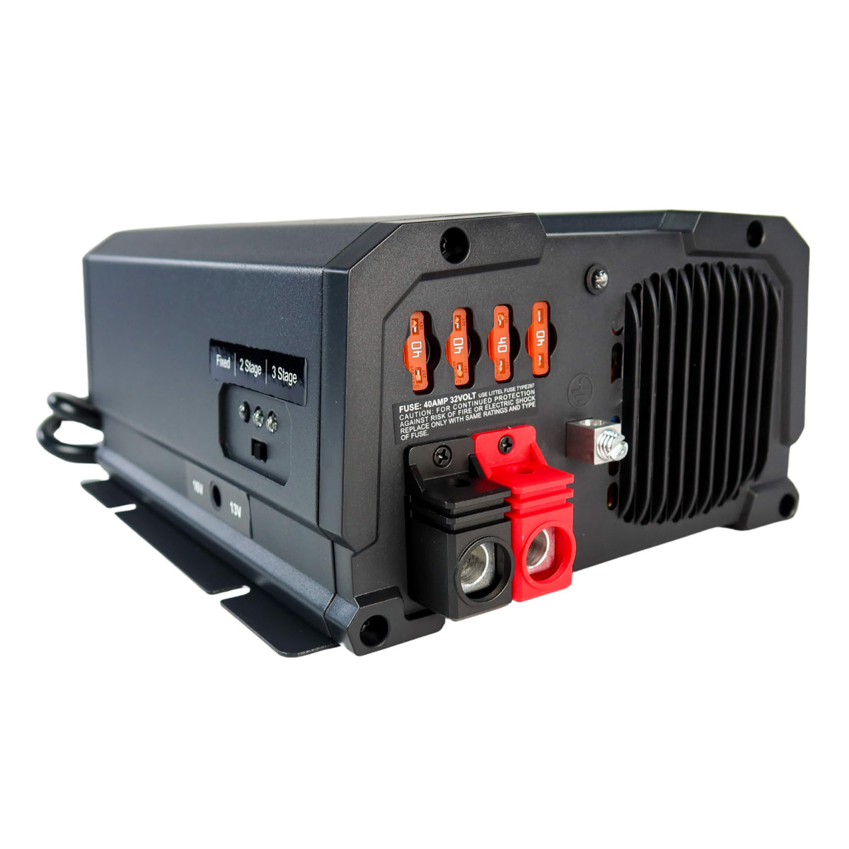 PowerMax PM4-100A side view mounted on deck for secure installation and space savings