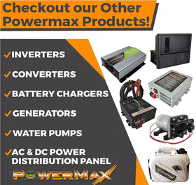 PowerMax PM4-55A installed in an RV at a campground enhancing onboard power reliability