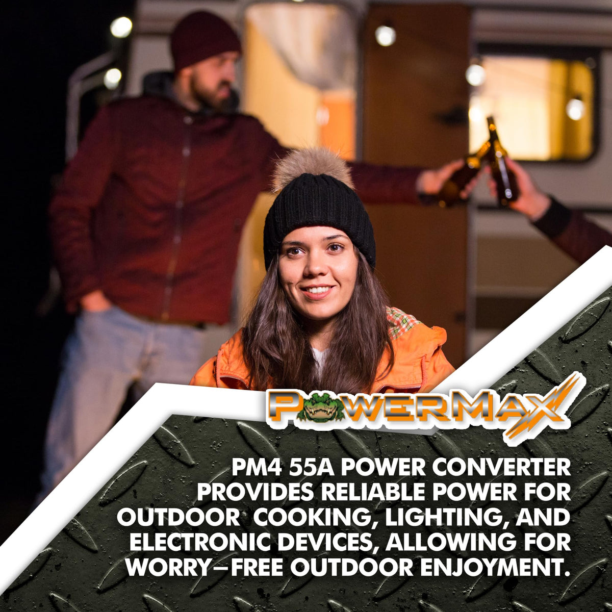 PowerMax PM4-55A alongside a lithium battery demonstrating compatibility when configured properly