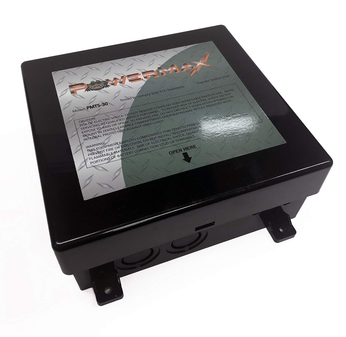 PowerMax PMTS-30 front panel showing enclosure and mounting features for durable use