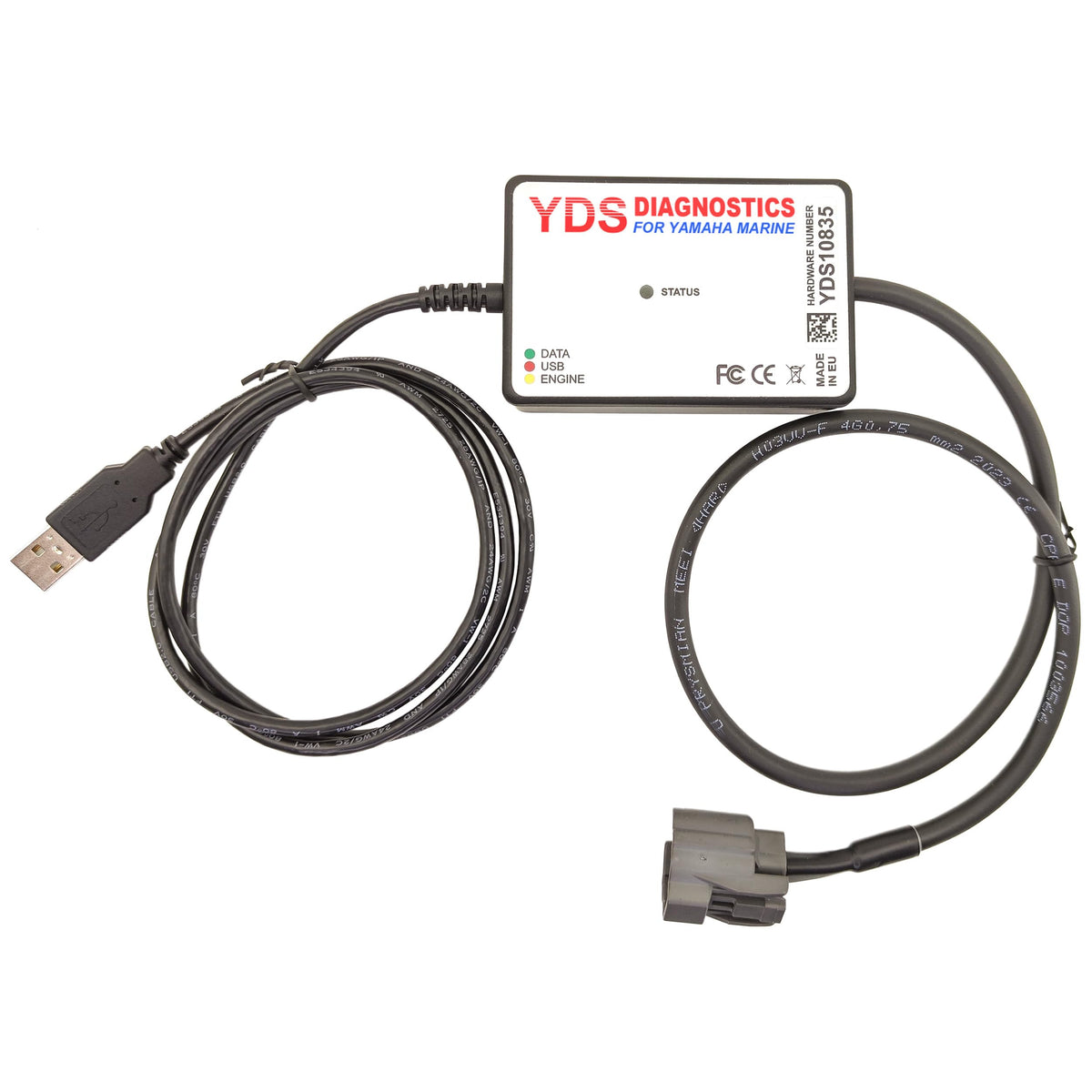 POWERSPORTS DIAGNOSTICS Y.D.S. hardware close-up highlighting ports and durable build for reliable connections