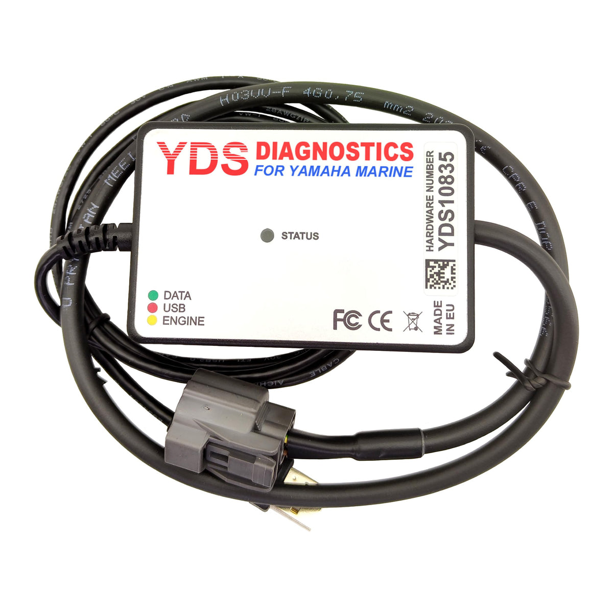 POWERSPORTS DIAGNOSTICS Y.D.S. connected to boat ECU demonstrating live data readout for faster troubleshooting