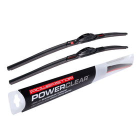 PowerStop front packaging showing blades and compatibility for quick recognition