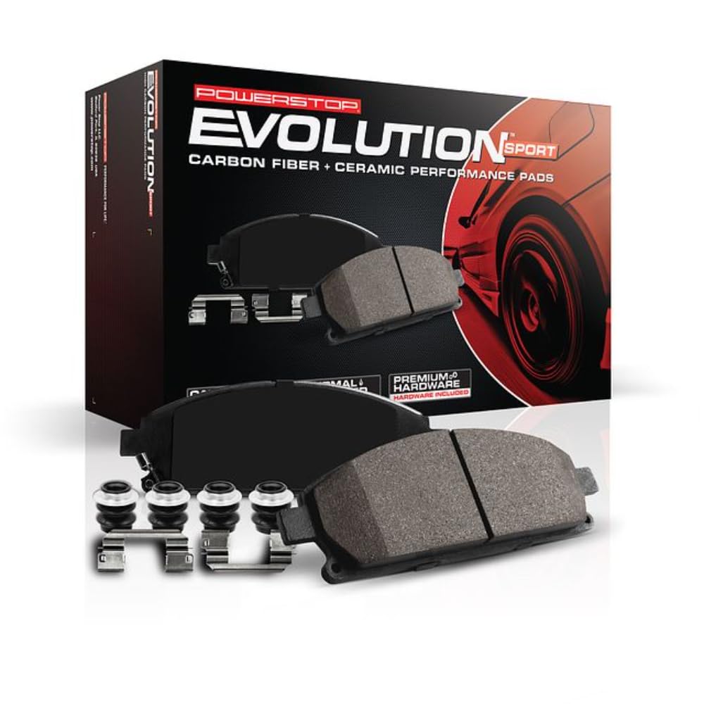 PowerStop front packaging showing Z23 kit and clear contents for confident choice