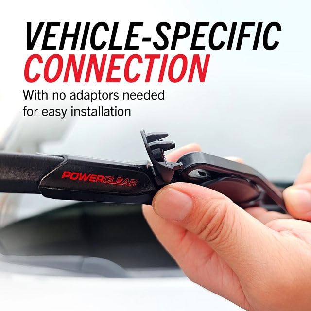 PowerStop installed on Ford F-150 windshield delivering improved visibility in rain