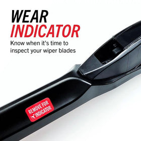 PowerStop blades on truck driving in rain demonstrating safer all-weather visibility
