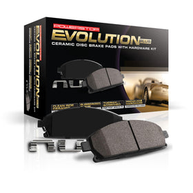 PowerStop rear package front showing pads and box, brand ensures reliable fit