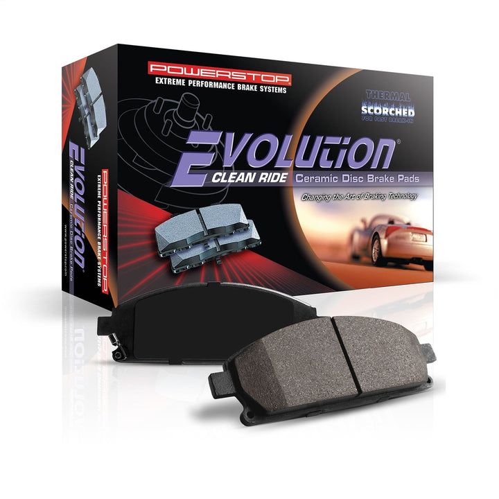 PowerStop Z16 rear packaging showing product and fitment benefits