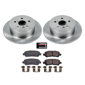 PowerStop Z17 ceramic pad close-up highlighting low-dust compound
