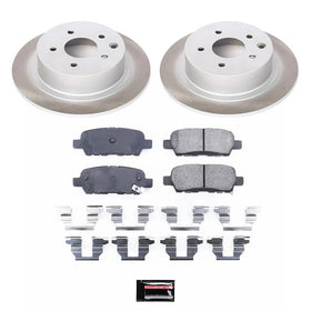 PowerStop Z17 ceramic pad close-up highlighting low-dust finish and quiet braking