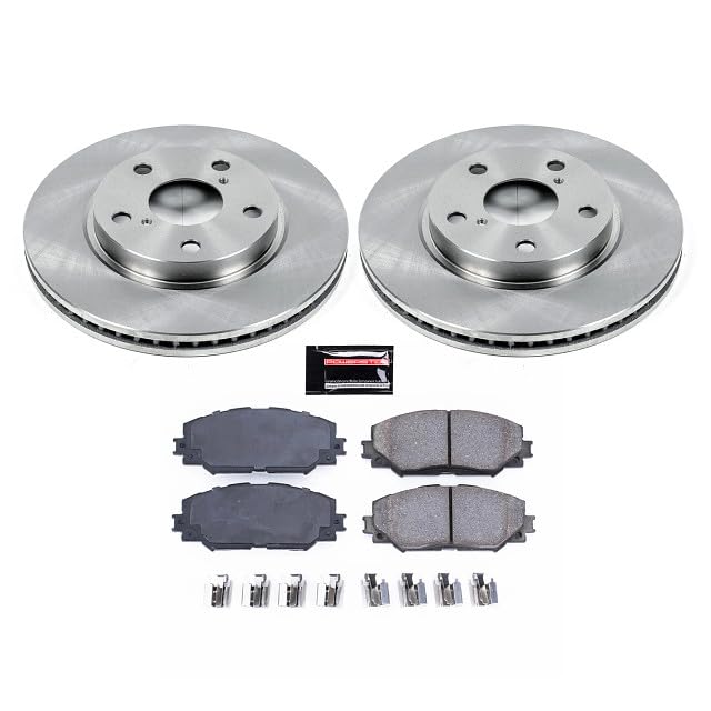 PowerStop Z17 pad close-up showing chamfered surface for quieter braking
