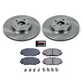 PowerStop Z17 ceramic pad close-up highlighting low-dust surface for cleaner wheels