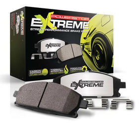 PowerStop Z26 front packaging showing kit contents and fitment benefits