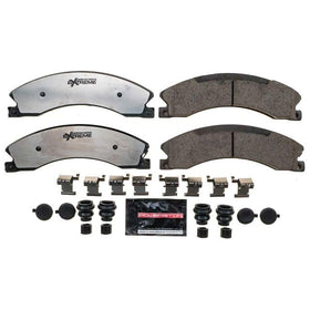 PowerStop Z36 pad front profile demonstrating pad shape and contact surface benefit